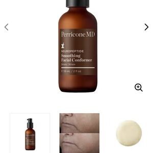 Perricone MD Bottle with Black Cap and Brown Glass